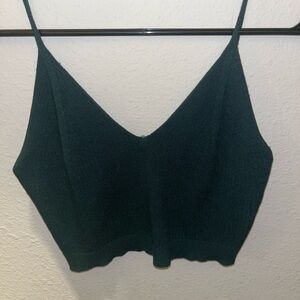 green cropped cami